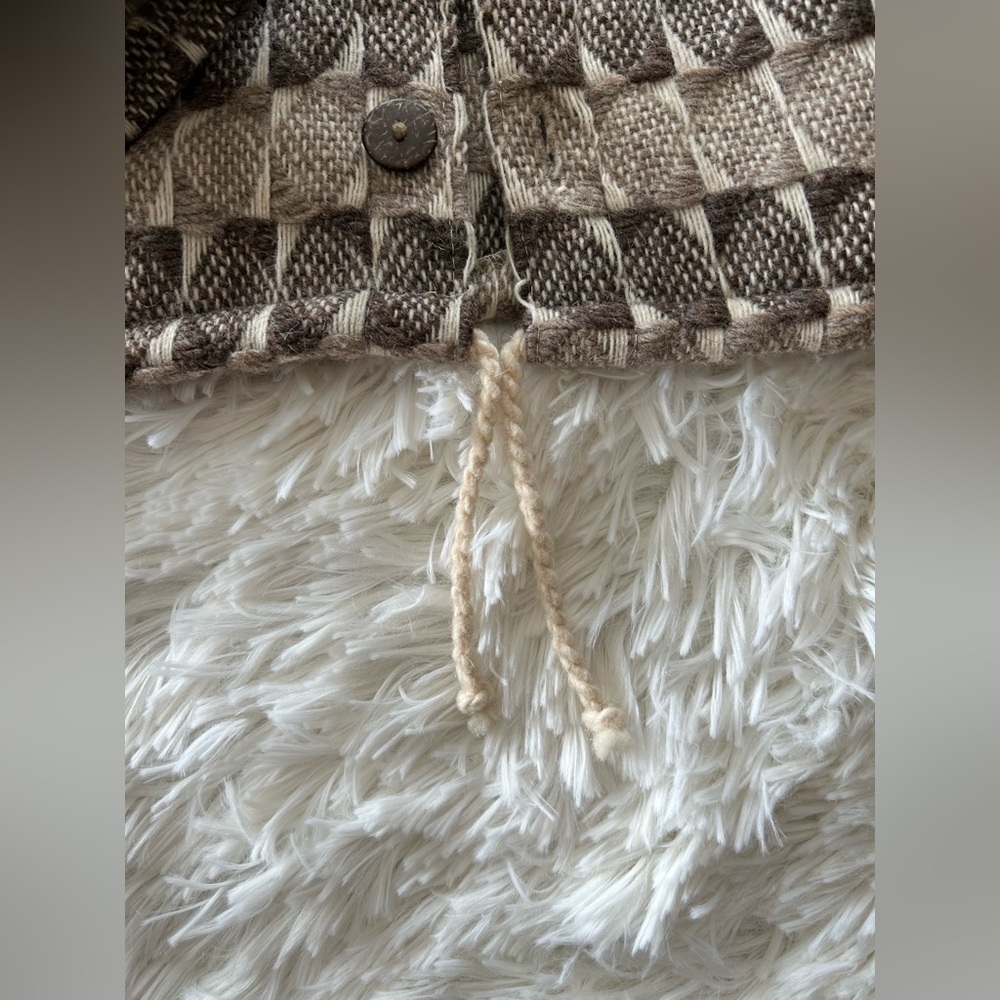 Confecciones Shiquiry | Vintage Wool Brown Checkered Jacket - Picture 4 of 8
